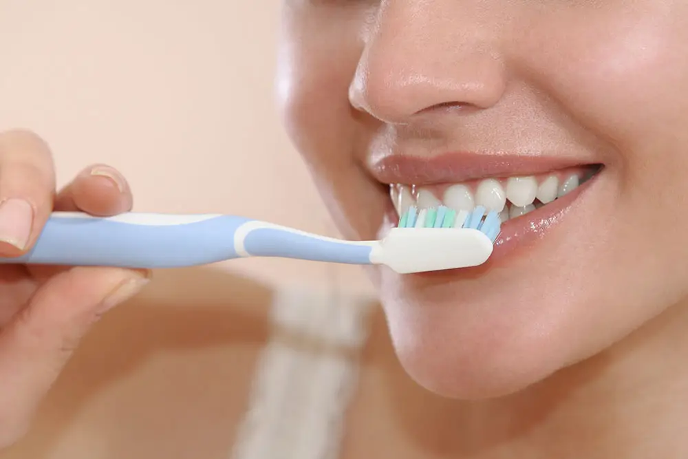 brushing teeth